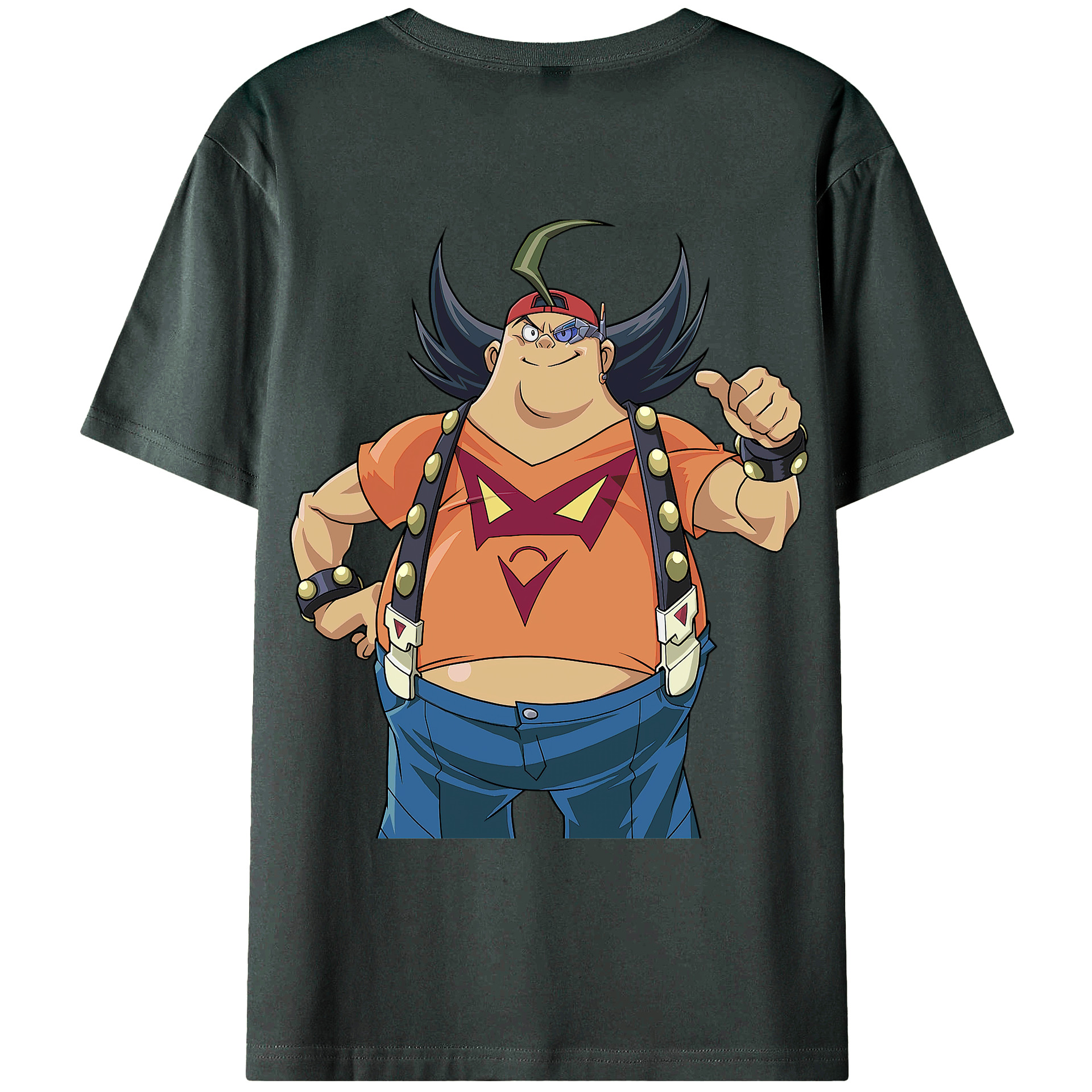 （画像用） 遊☆戯☆王 Yu-Gi-Oh! 綿100％ メンズ半袖Tシャツ（バックプリント） 通気性